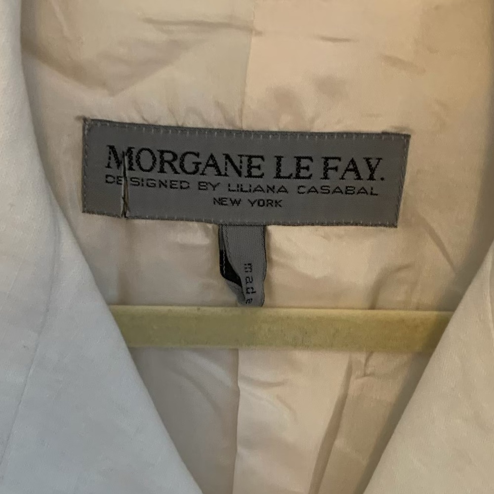 Morgan Le Fay White Double-Breasted Women's Jacket